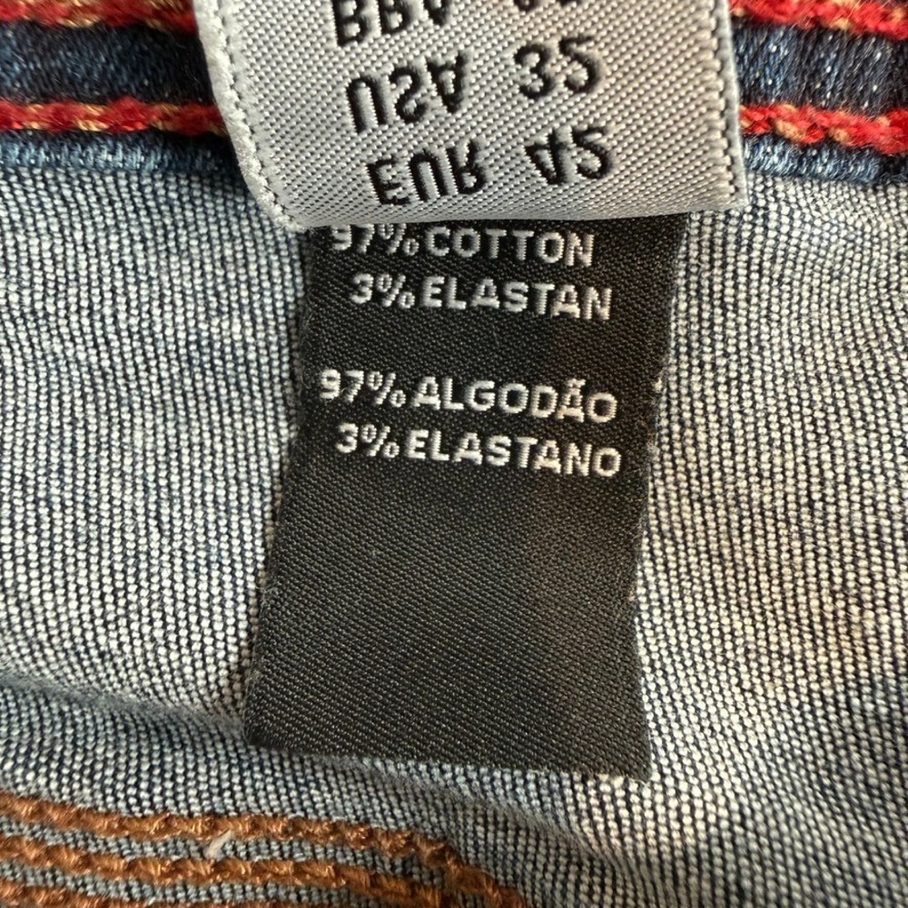 Coca-Cola Jeans Mens Jeans 32 Blue Skinny Stretch‎ Distressed Whiskered Denim - Picture 8 of 16